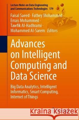 Advances on Intelligent Computing and Data Science  9783031362576 Springer International Publishing - książka