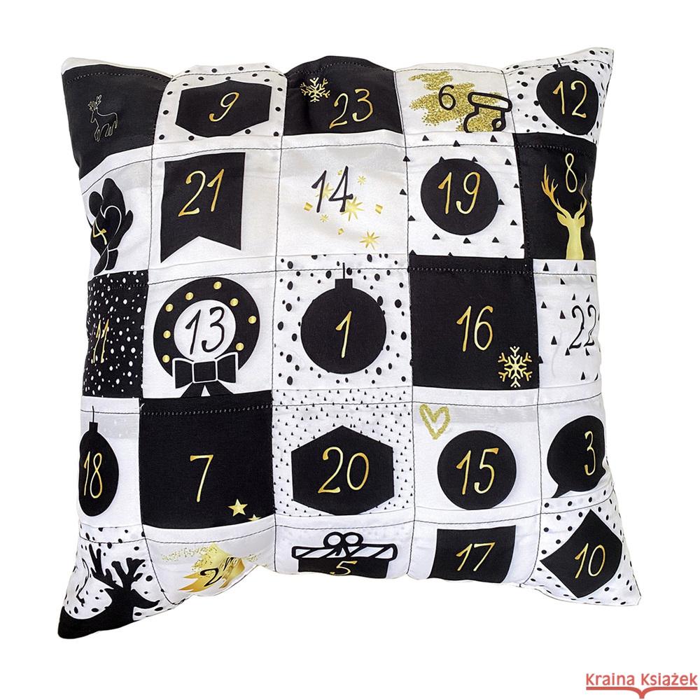 Adventkalenderkissen - Black/White  4250237389942 HERGO Creation - książka