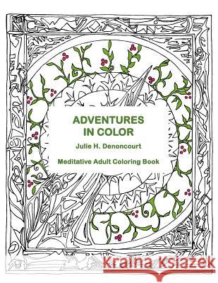 Adventures in Color: Meditative Adult Coloring Book Julie H. Denoncourt Alex D 9781517799496 Createspace - książka