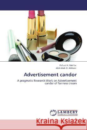 Advertisement Candor Pallavi H Mehta, Abhishek D Abhani 9783846580189 LAP Lambert Academic Publishing - książka
