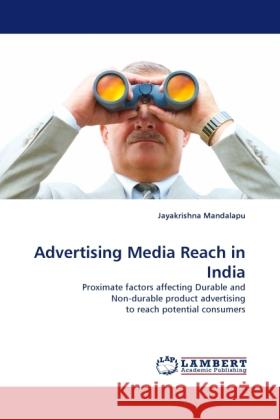 Advertising Media Reach in India Mandalapu, Jayakrishna 9783844396508 Dictus Publishing - książka