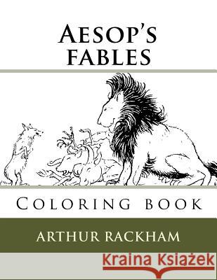 Aesop's fables: Coloring book Guido, Monica 9781719061681 Createspace Independent Publishing Platform - książka