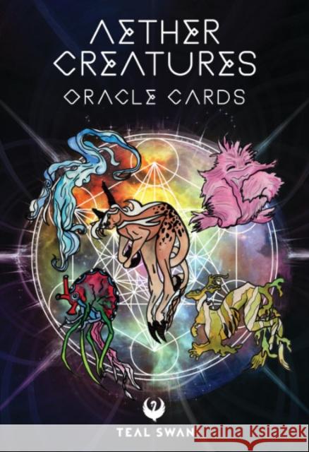 Aether Creatures Oracle Cards Swan, Teal 9781786787064 Watkins Publishing - książka