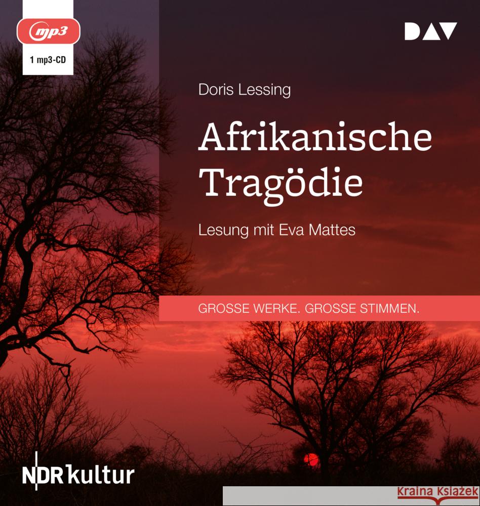 Afrikanische Tragödie, 1 Audio-CD, 1 MP3 Lessing, Doris 9783742432094 Der Audio Verlag, DAV - książka