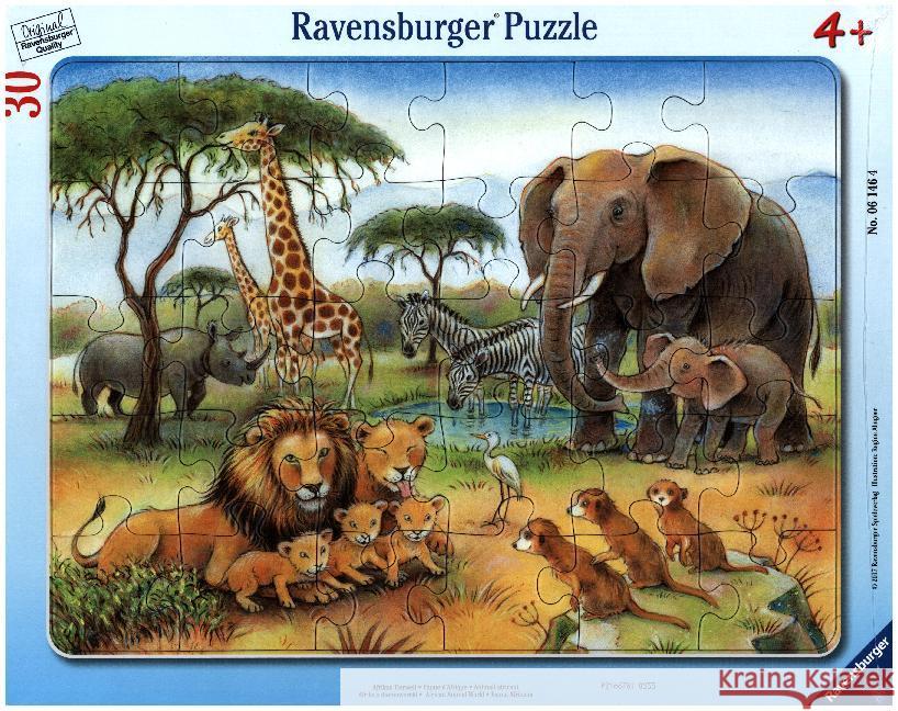 Afrikas Tierwelt (Kinderpuzzle)  4005556061464 Ravensburger Verlag - książka