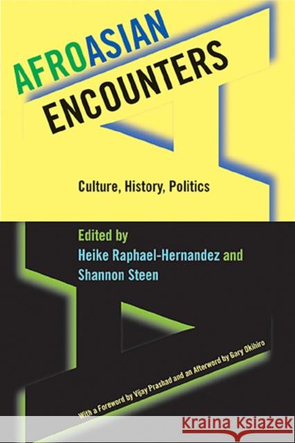 Afroasian Encounters: Culture, History, Politics Heike Raphael-Hernandez Shannon Steen Vijay Prashad 9780814775806 New York University Press - książka