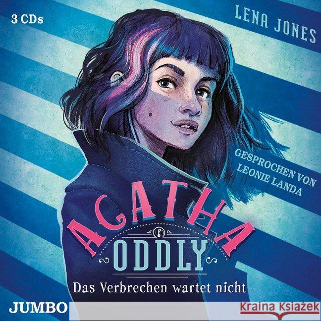 Agatha Oddly - Das Verbrechen wartet nicht, 3 Audio-CDs : CD Standard Audio Format, Lesung Jones, Lena 9783833739668 Jumbo Neue Medien - książka