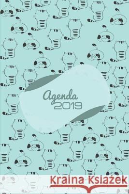Agenda 2019: Agenda Mensual Y Semanal + Organizador I Cubierta Con Tema de Gatos Enero 2019 a Diciembre 2019 6 X 9in Casa Gat 9781795435703 Independently Published - książka