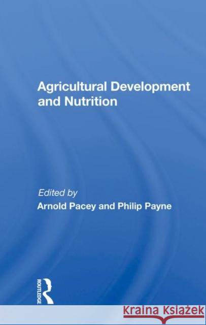 Agricultural Development and Nutrition  9780367006419 Taylor and Francis - książka