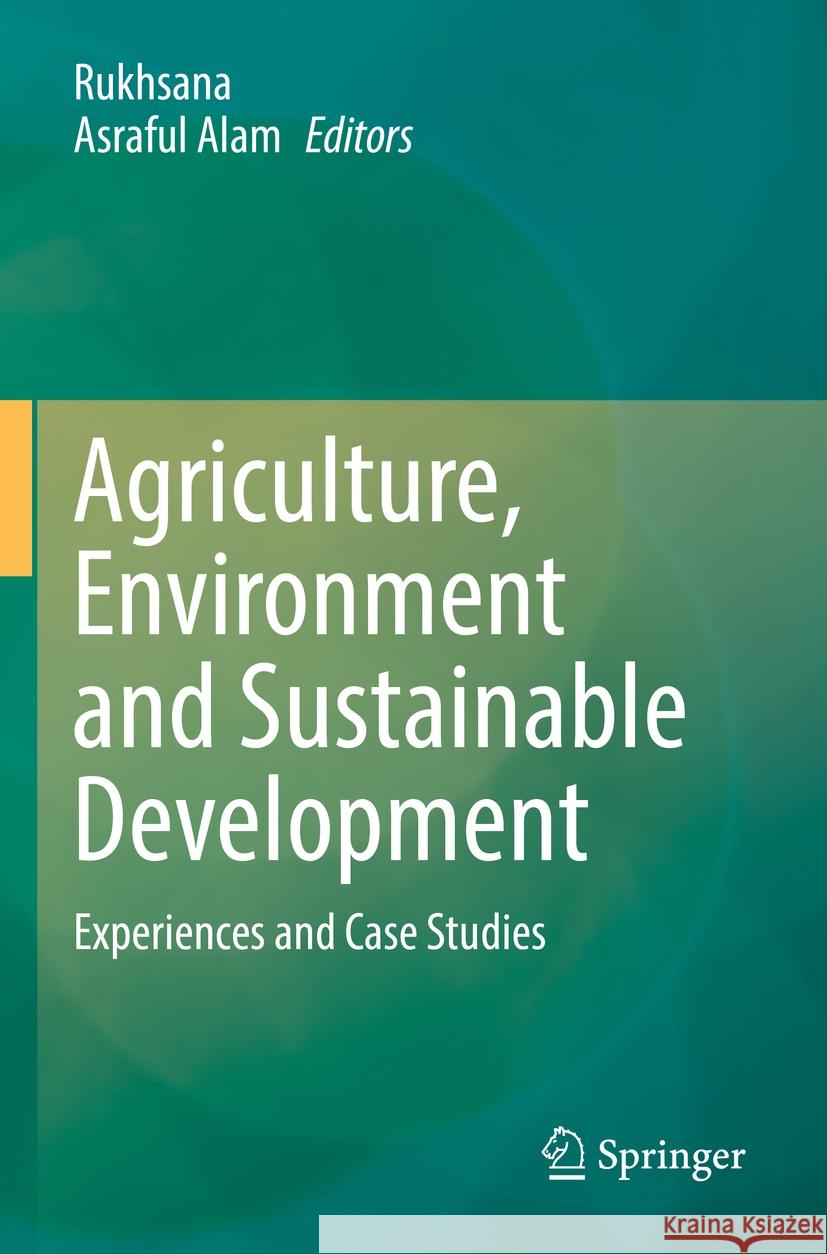 Agriculture, Environment and Sustainable Development  9783031104084 Springer International Publishing - książka