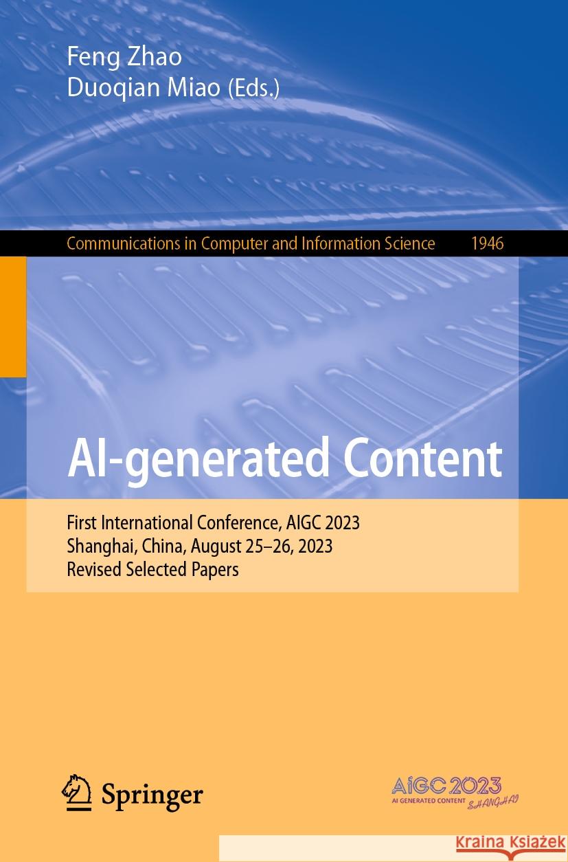 AI-generated Content  9789819975860 Springer Nature Singapore - książka