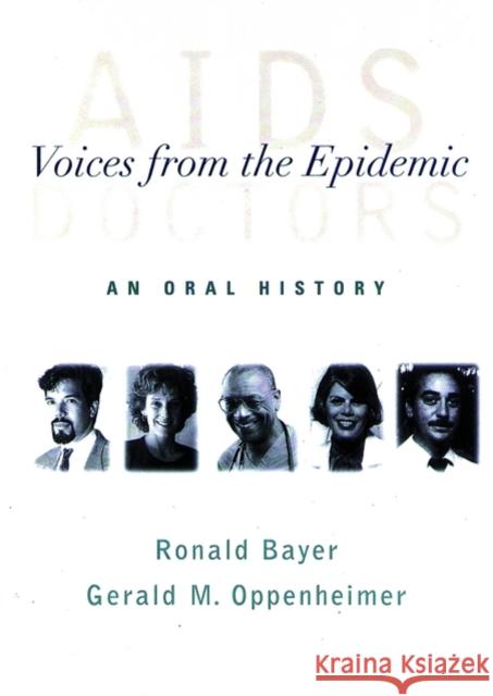 AIDS Doctors Bayer, Ronald 9780195152395 Oxford University Press - książka