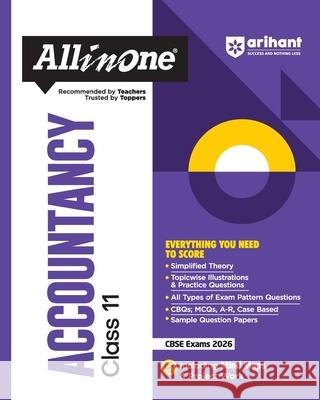 AIO CBSE Accountancy 11th Swati Gupta Sarvesh Kumar Mittal 9789368407935 Arihant Publication India Limited - książka