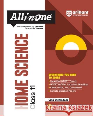 AIO CBSE Home Science 11th Saumya Aggarwal 9789368404644 Arihant Publication India Limited - książka