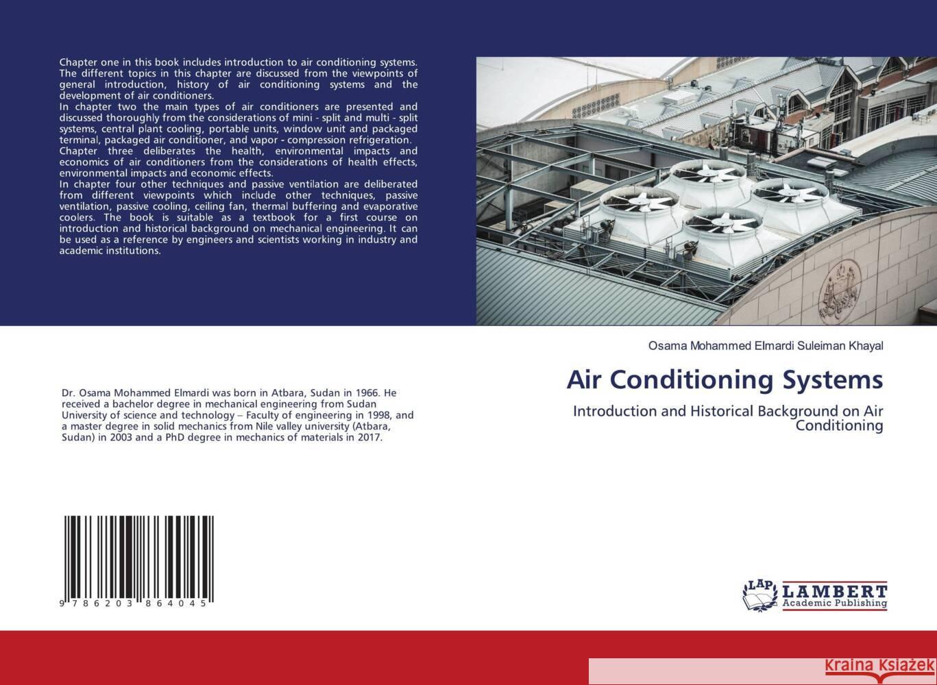 Air Conditioning Systems Khayal, Osama Mohammed Elmardi Suleiman 9786203864045 LAP Lambert Academic Publishing - książka