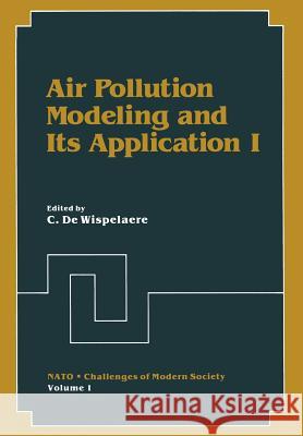 Air Pollution Modeling and Its Application I C. d 9781461333463 Springer - książka