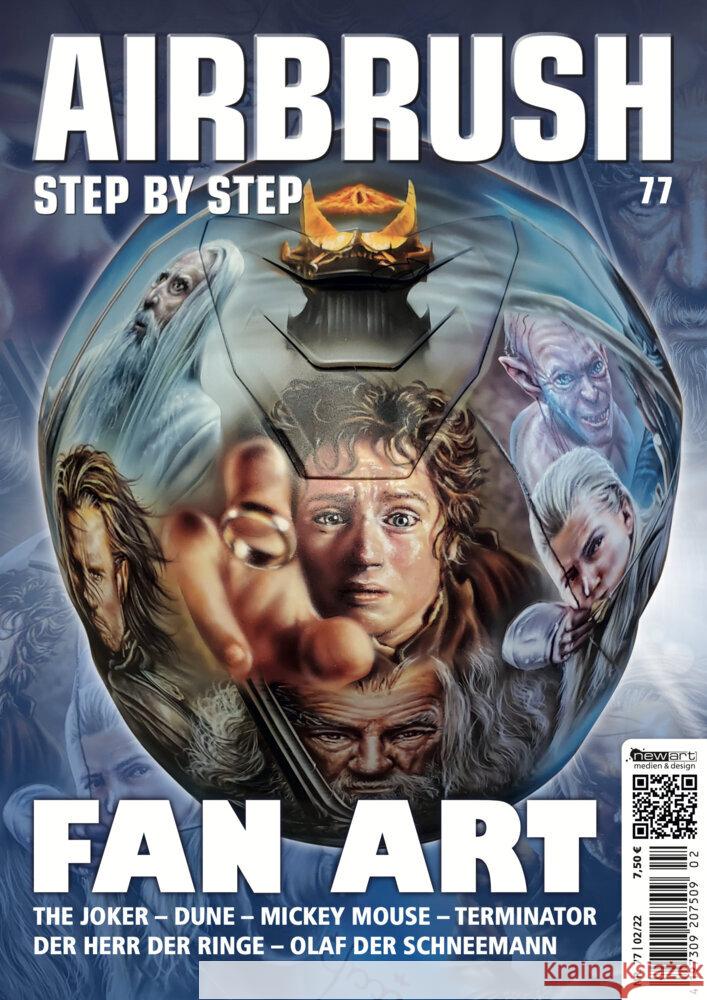 Airbrush Step by Step 77 Lawrence, Byron, Bouchlouch, Younes, Alcantara, Angus 9783941656642 newart medien & design - książka