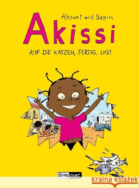 Akissi - Auf die Katzen, fertig, los! Abouet, Marguerite 9783956401589 Reprodukt - książka