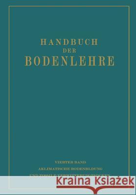 Aklimatische Bodenbildung Und Fossile Verwitterungsdecken E. Blanck 9783642988073 Springer - książka