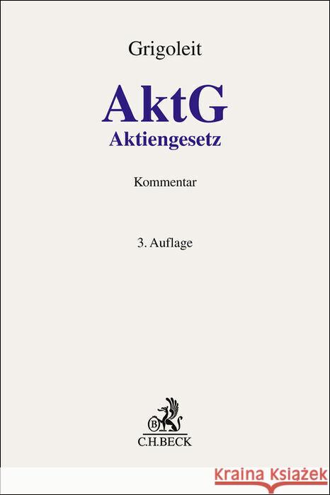 Aktiengesetz. AktG  9783406779077 Beck Juristischer Verlag - książka