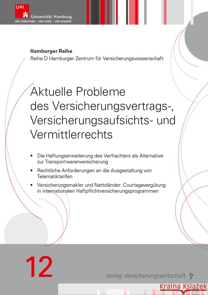 Aktuelle Probleme des Versicherungsvertrags-, Versicherungsaufsichts- und Vermittlerrechts Becker, Raik, Hartmann, Ulrich, Rehm, Luise 9783963294198 VVW GmbH - książka