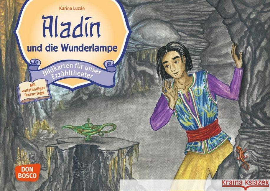 Aladin und die Wunderlampe, Kamishibai Bildkartenset : Entdecken. Erzählen. Begreifen. Inkl. Textvorlage  4260179513756 Don Bosco Medien - książka