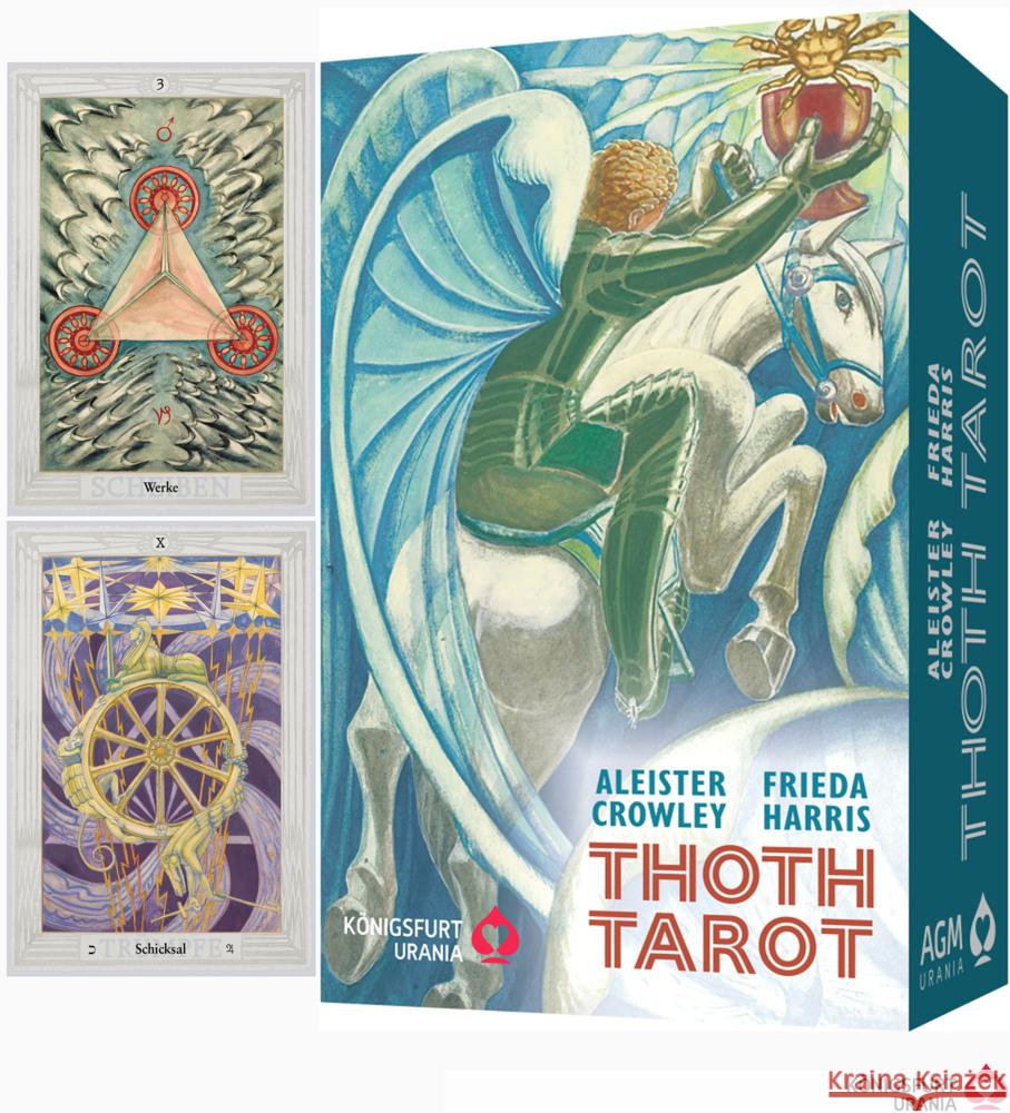 Aleister Crowley Thoth Tarot Standard DE, Tarotkarten Crowley, Aleister 4250375102373 Königsfurt Urania - książka
