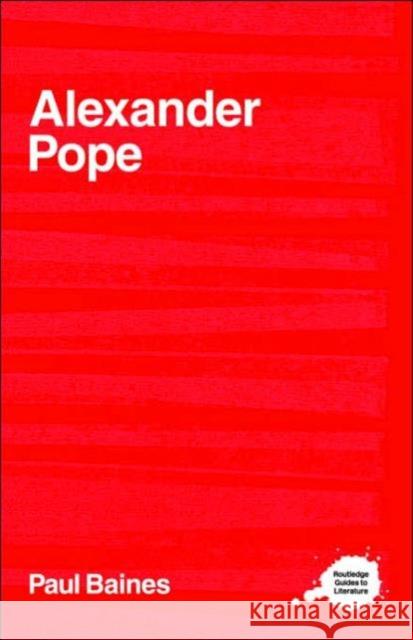 Alexander Pope Paul Baines 9780415202459 Routledge - książka