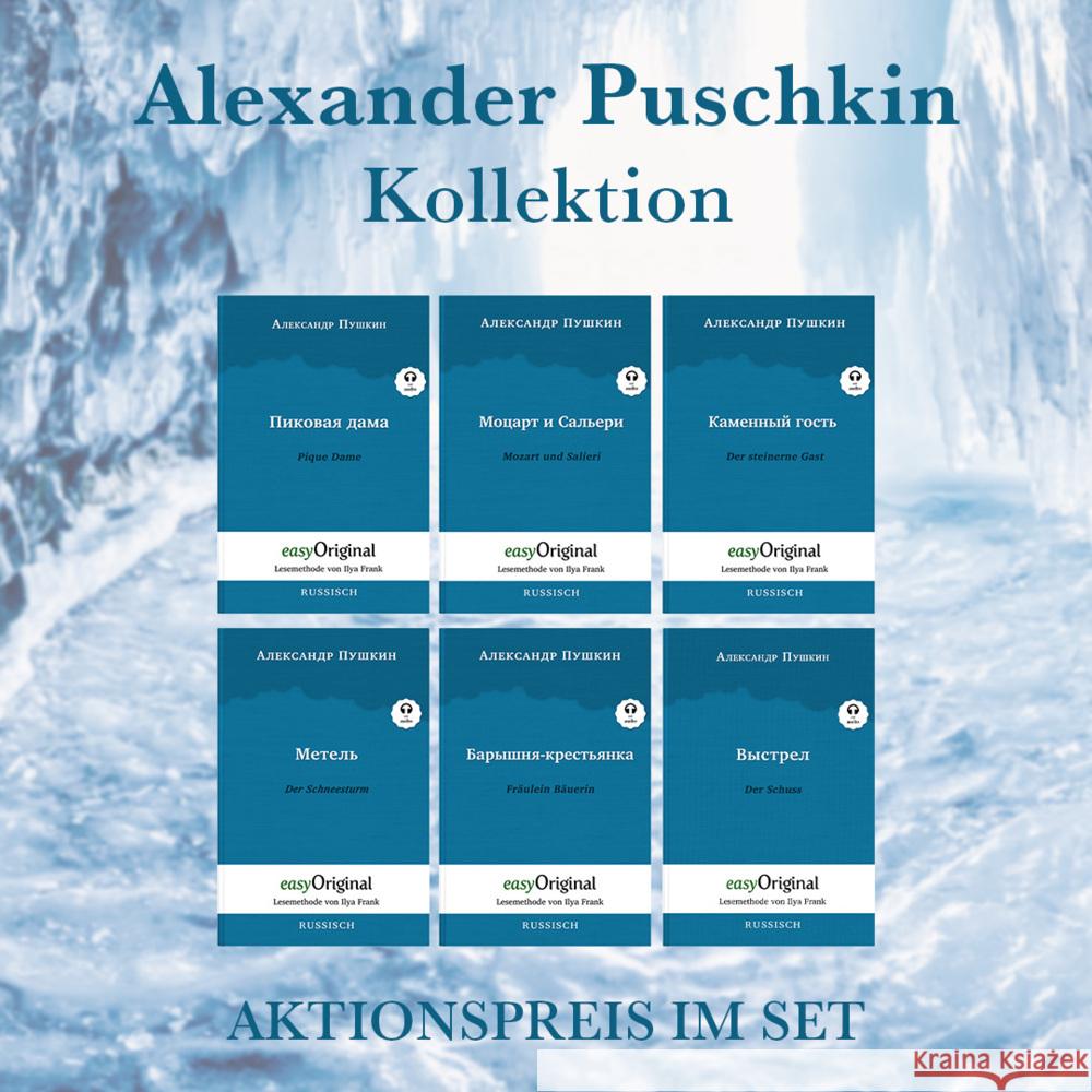 Alexander Puschkin Kollektion (Bücher + 6 Audio-CDs) - Lesemethode von Ilya Frank, m. 6 Audio-CD, m. 6 Audio, m. 6 Audio, 6 Teile Puschkin, Alexander 9783991127505 EasyOriginal - książka