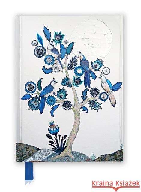 Alexandra Milton: Silver Tree of Life with Four White-throated Magpies (Foiled Journal)  9781804179109 Flame Tree Gift - książka