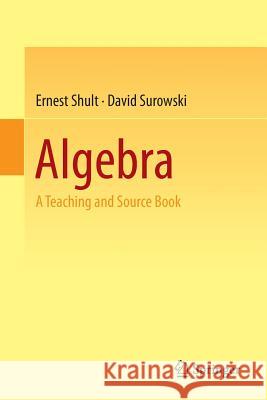 Algebra: A Teaching and Source Book Shult, Ernest 9783319197333 Springer - książka