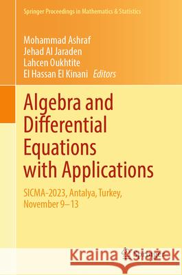 Algebra and Differential Equations with Applications  9789819691791 Springer - książka