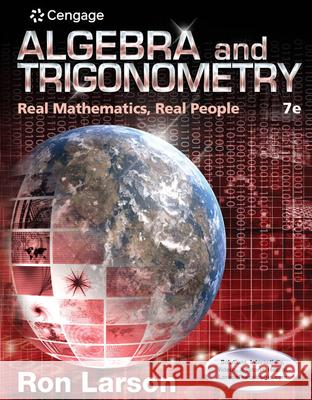 Algebra and Trigonometry: Real Mathematics, Real People  9781305071735 Thomson Brooks/Cole - książka