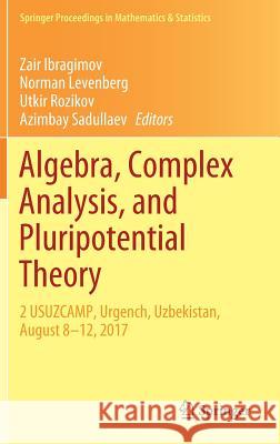 Algebra, Complex Analysis, and Pluripotential Theory: 2 Usuzcamp, Urgench, Uzbekistan, August 8-12, 2017 Ibragimov, Zair 9783030011437 Springer - książka