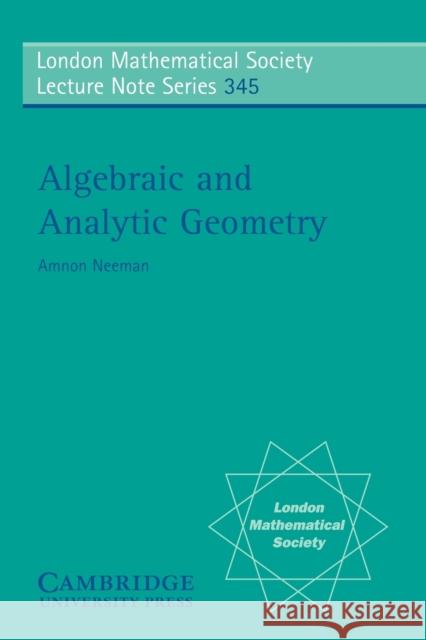 Algebraic and Analytic Geometry  9780521709835 Cambridge University Press - książka