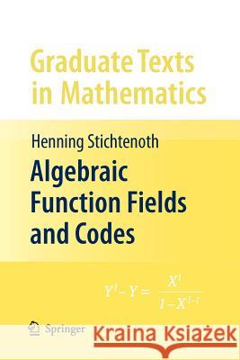 Algebraic Function Fields and Codes Henning Stichtenoth 9783642095566 Not Avail - książka