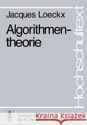Algorithmentheorie J. Loeckx 9783540079330 Not Avail - książka