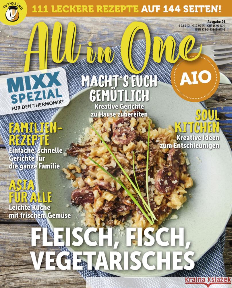 All in One - Fleisch, Fisch, Vegetarisches : MIXX Spezial für den Thermomix®. 111 leckere Rezepte  9783966641548 Heel Verlag - książka