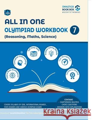 All in One Olympiad Workbook for Reasoning, Math, Science - Class 7 Preeti Goel 9789389288780 Swastick Book Box - książka