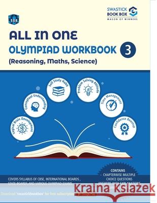 All in One Olympiad Workbook for Reasoning, Maths & Science - Class 3 Preeti Goel 9789389288827 Swastick Book Box - książka