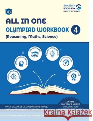 All in One Olympiad Workbook for Reasoning, Maths & Science - Class 4 Preeti Goel 9789389288810 Swastick Book Box - książka