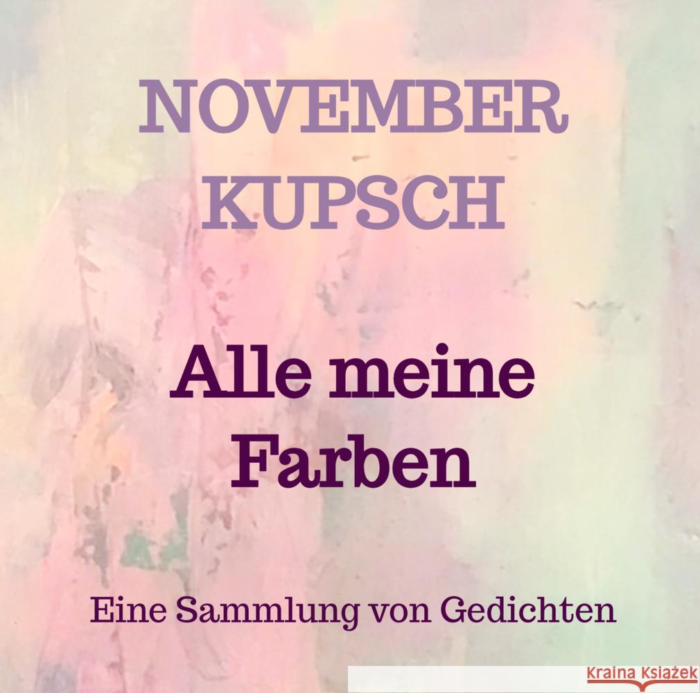 Alle meine Farben Kupsch, November 9789403783796 Bookmundo - książka