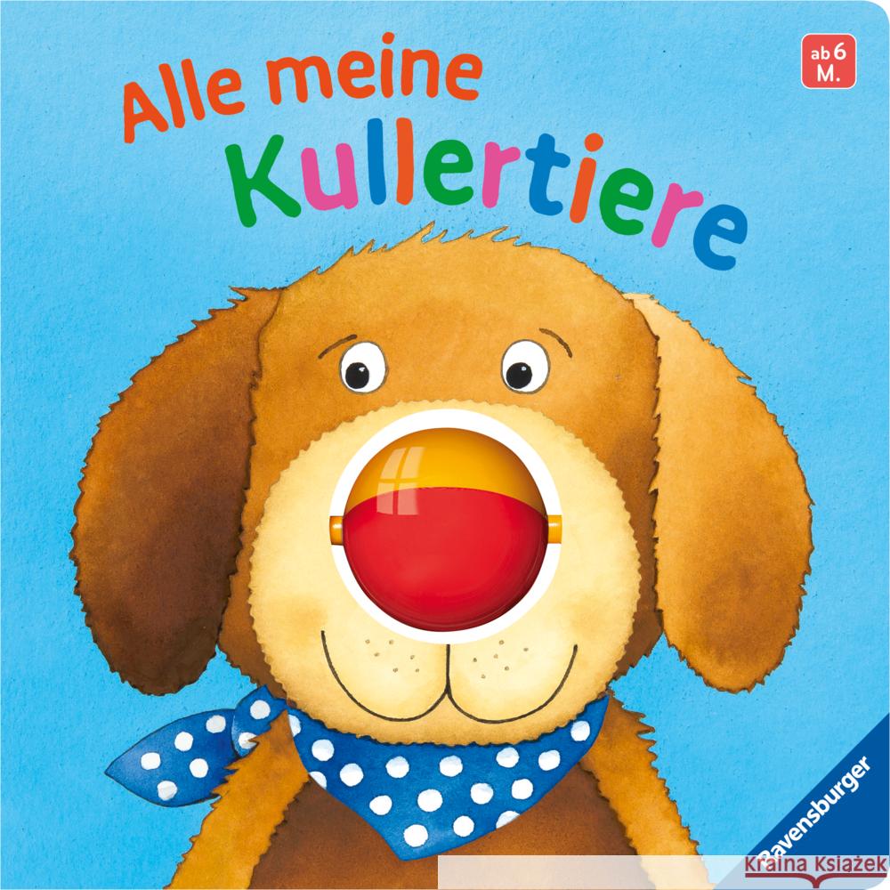 Alle meine Kullertiere - Baby-Buch für Kinder ab 6 Monaten, Spielbuch mit Rasselkugel Grimm, Sandra 9783473421619 Ravensburger Verlag - książka
