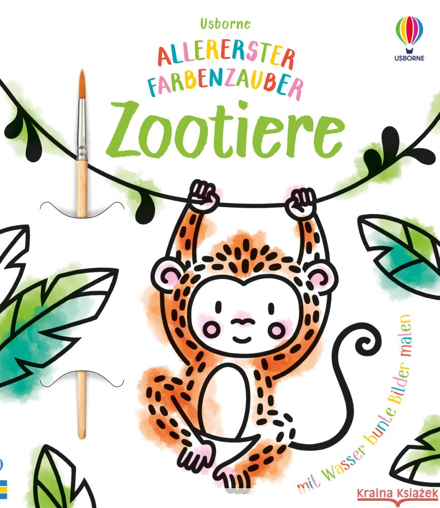 Allererster Farbenzauber: Zootiere Wheatley, Abigail 9781789417357 Usborne Verlag - książka