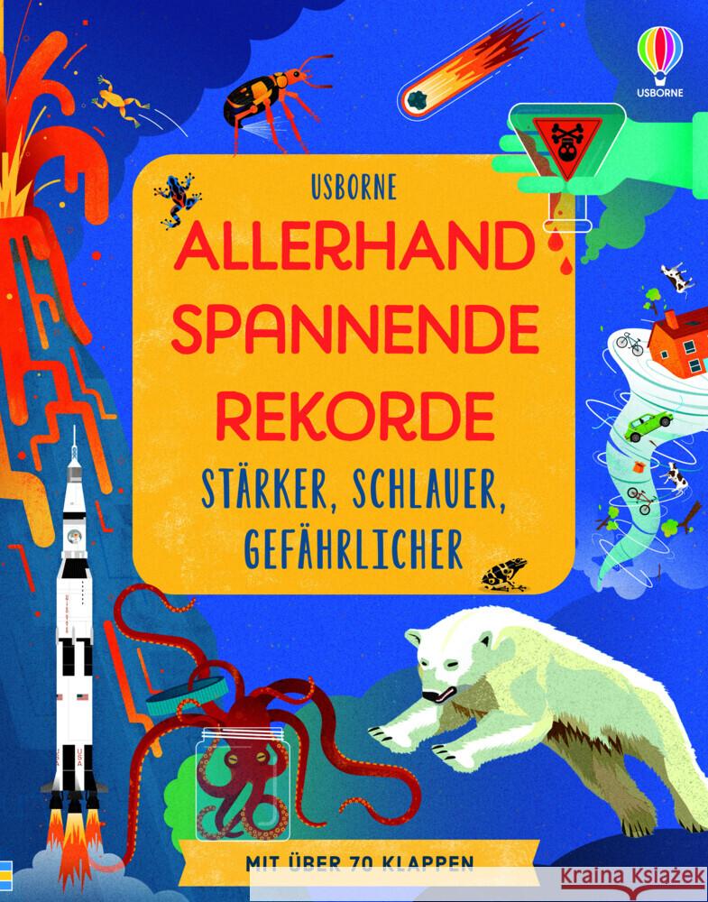 Allerhand spannende Rekorde: Stärker, schlauer, gefährlicher Stobbart, Darran, Cook, Lan 9781789417999 Usborne Verlag - książka