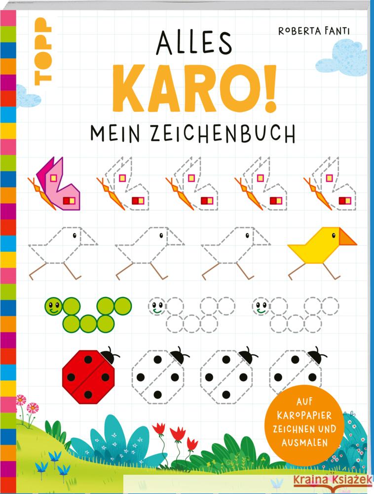 Alles Karo! Mein Zeichenbuch Fanti, Roberta 9783735892522 Frech - książka