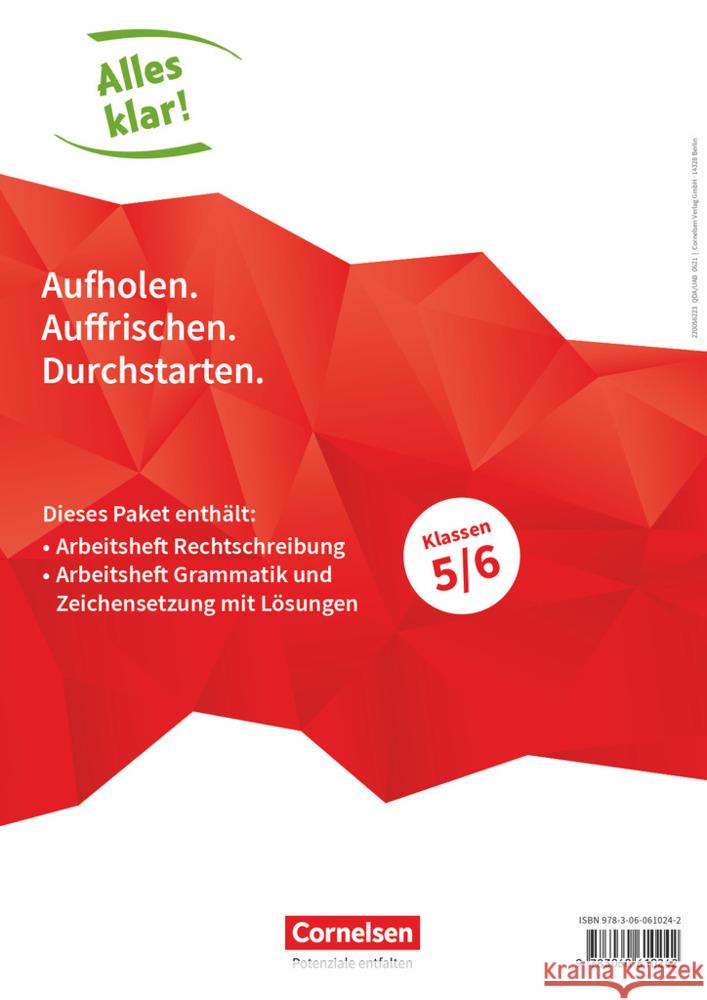 Alles klar! - Deutsch - Sekundarstufe I - 5./6. Schuljahr  9783060610242 Cornelsen Verlag - książka