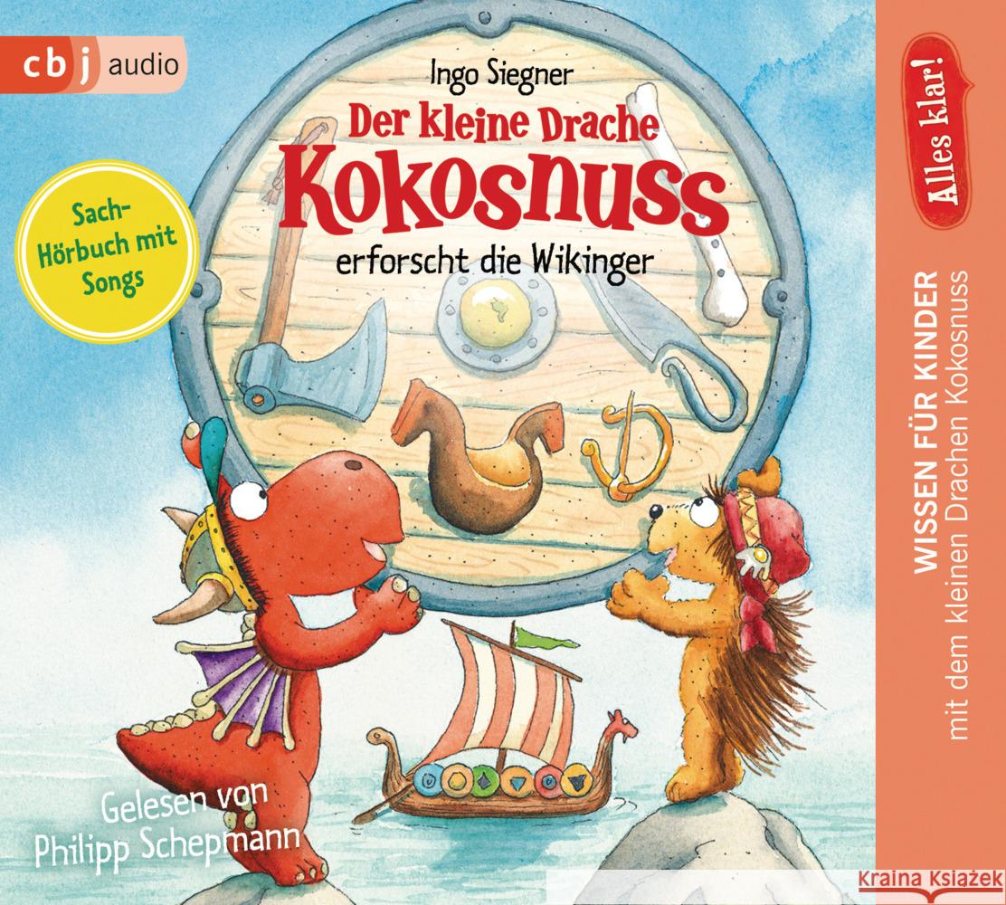 Alles klar! Der kleine Drache Kokosnuss erforscht die Wikinger, 1 Audio-CD Siegner, Ingo 9783837156744 cbj audio - książka