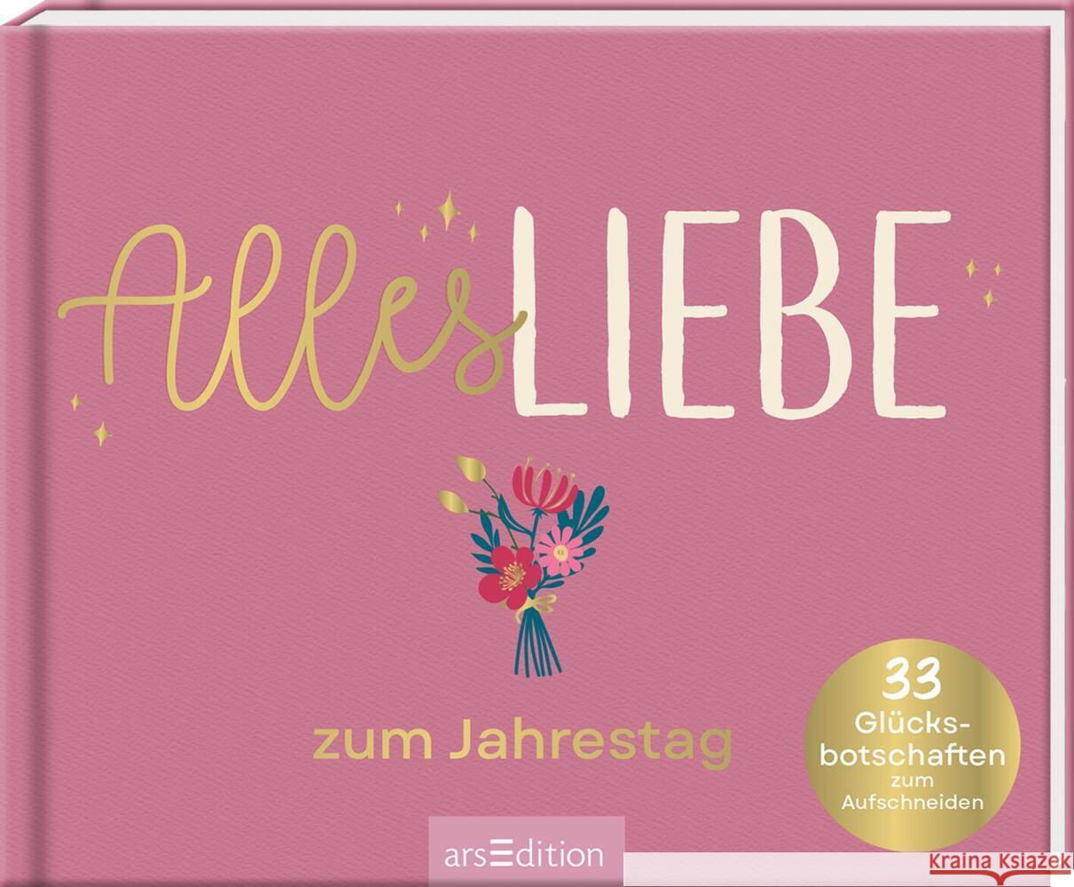 Alles Liebe zum Jahrestag  9783845866345 ars edition - książka