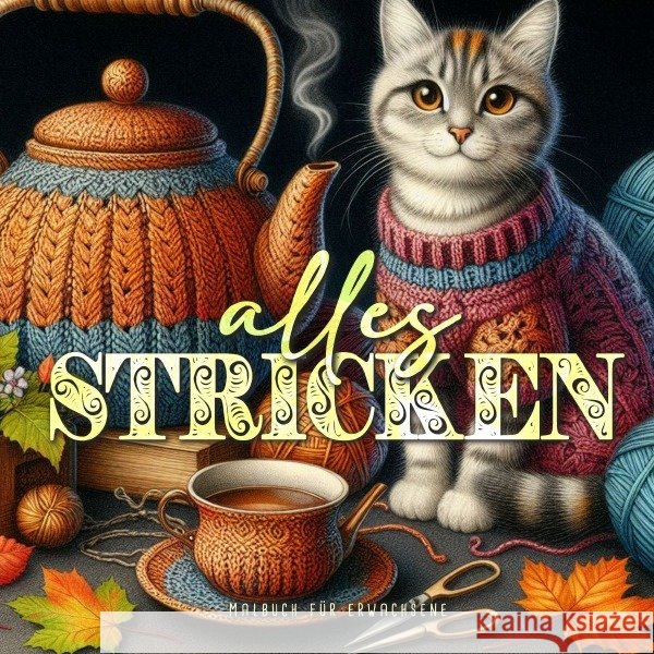 Alles stricken Malbuch für Erwachsene Publishing, Monsoon, Grafik, Musterstück 9783759879837 epubli - książka